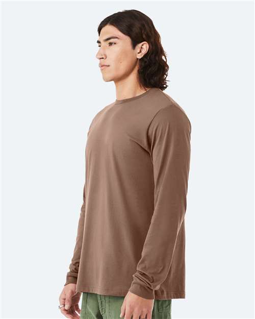 BELLA + CANVAS Unisex Jersey Long Sleeve Tee 3501 - Vintage Brown