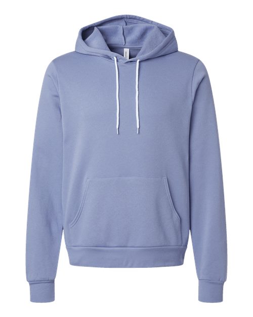 BELLA + CANVAS Unisex Sponge Fleece Hoodie Sweatshirt 3719 - Lavender Blue