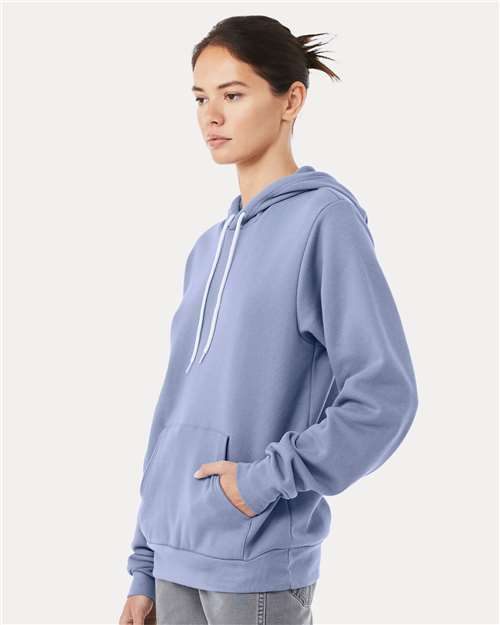BELLA + CANVAS Unisex Sponge Fleece Hoodie Sweatshirt 3719 - Lavender Blue