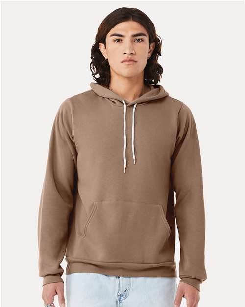 BELLA + CANVAS Unisex Sponge Fleece Hoodie Sweatshirt 3719 - Vintage Brown