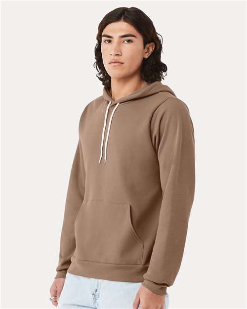 BELLA + CANVAS Unisex Sponge Fleece Hoodie Sweatshirt 3719 - Vintage Brown