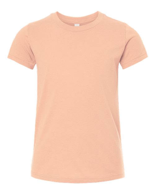 BELLA + CANVAS Youth Jersey Tee 3001Y - Peach