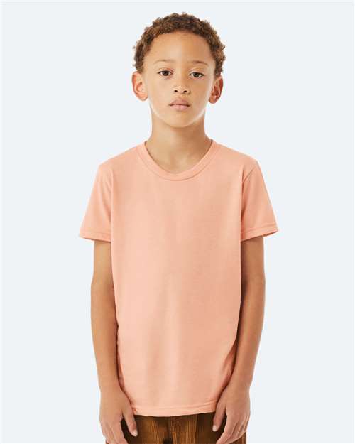 BELLA + CANVAS Youth Jersey Tee 3001Y - Peach