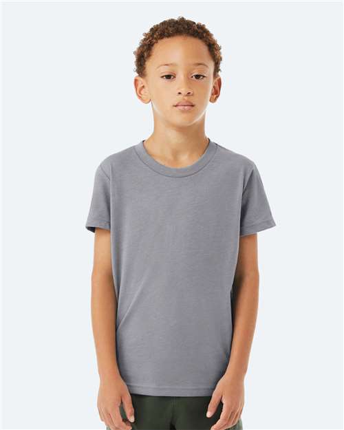 BELLA + CANVAS Youth CVC Jersey Tee 3001YCVC - Heather Storm