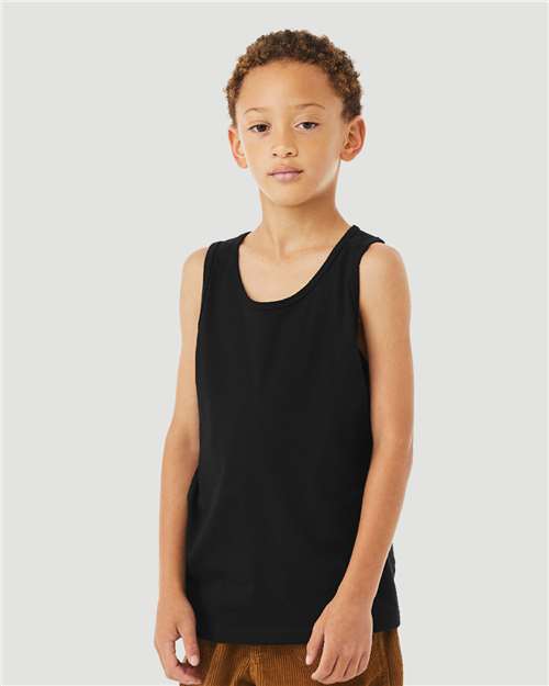 BELLA + CANVAS Youth Heather CVC Tank 3480YCVC