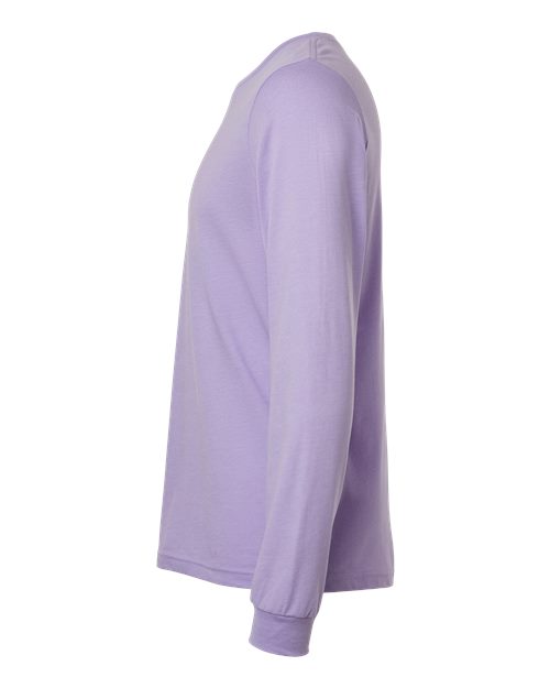 BELLA + CANVAS Heather CVC Long Sleeve Tee 3501CVC - Heather Dark Lavender