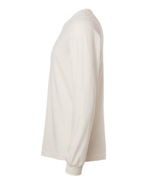 BELLA + CANVAS Heather CVC Long Sleeve Tee 3501CVC - Heather Natural