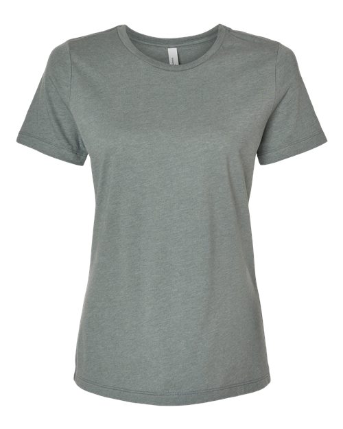 BELLA + CANVAS Women’s Relaxed Fit Heather CVC Tee 6400CVC - Heather Blue Storm