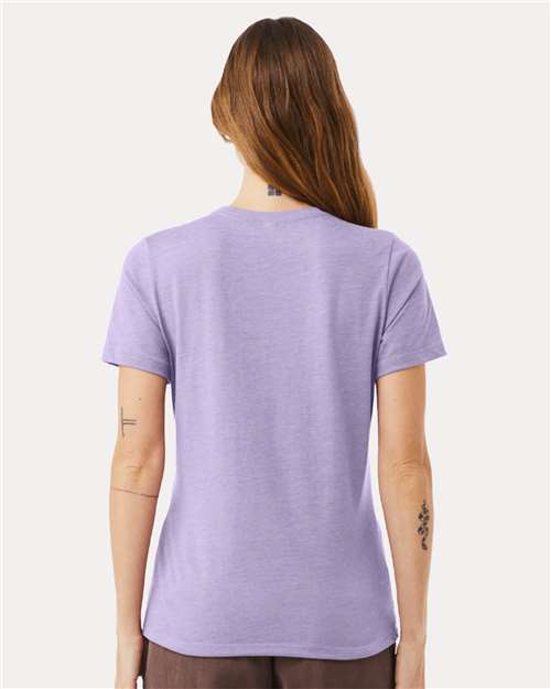 BELLA + CANVAS Women’s Relaxed Fit Heather CVC Tee 6400CVC - Heather Dark Lavender