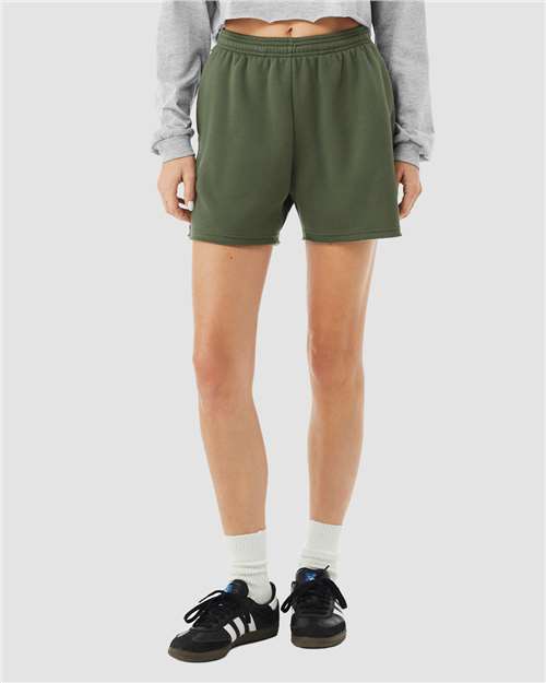 BELLA + CANVAS Women's Cutoff Fleece Shorts 3787