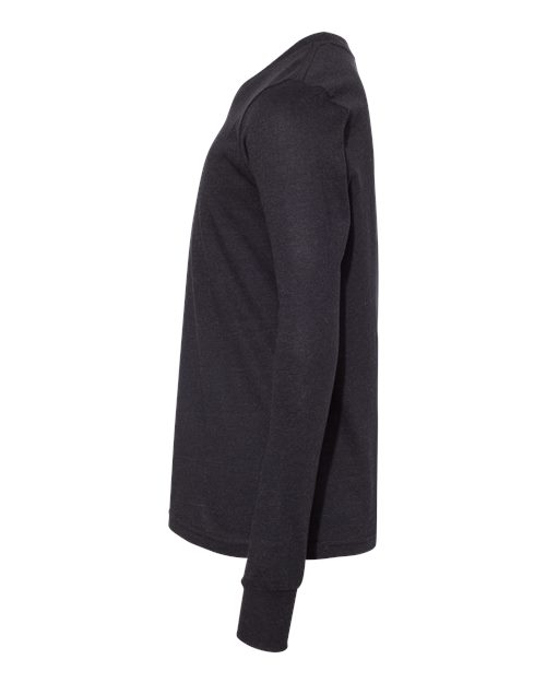 BELLA + CANVAS Youth Heather CVC Long Sleeve Tee 3501YCVC