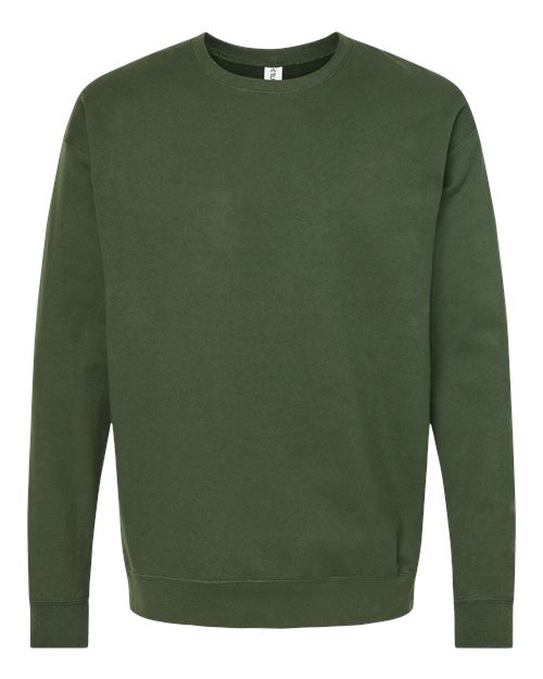 Tultex Unisex Fleece Crewneck Sweatshirt 340 - Military Green