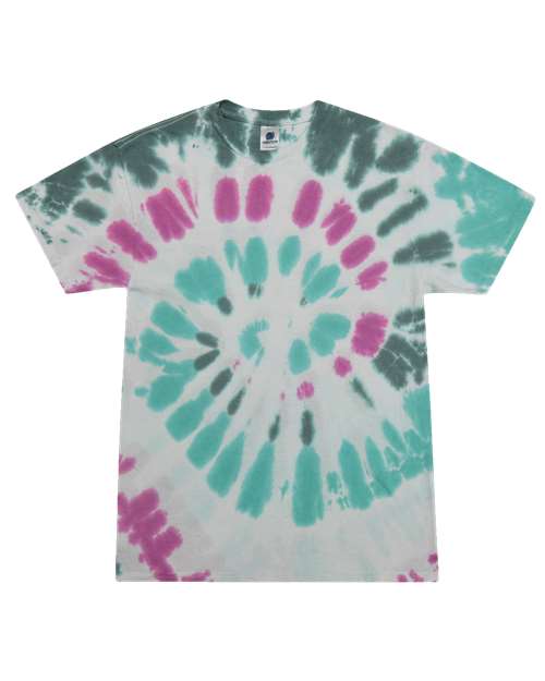 Colortone Unisex Multi-Color Tie-Dyed T-Shirt 1000 - Everglades