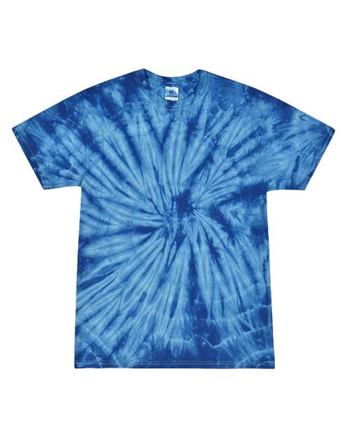 Colortone Youth Multi-Color Tie-Dyed T-Shirt 1000Y - Spider Royal