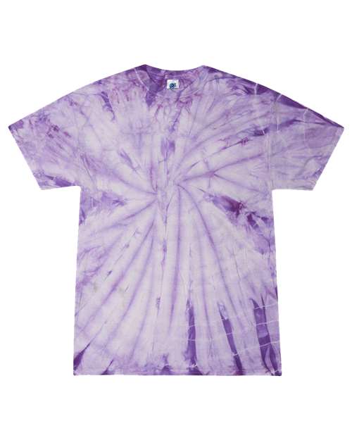 Colortone Youth Multi-Color Tie-Dyed T-Shirt 1000Y - Spider Lavender