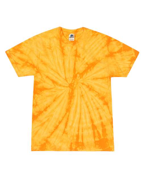 Colortone Youth Multi-Color Tie-Dyed T-Shirt 1000Y - Spider Gold