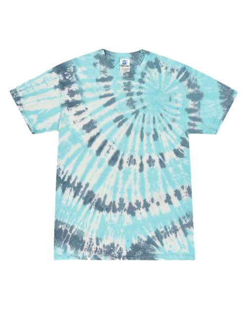 Colortone Youth Multi-Color Tie-Dyed T-Shirt 1000Y - Coral Reef