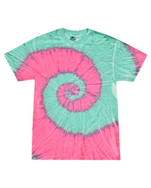 Colortone Youth Multi-Color Tie-Dyed T-Shirt 1000Y - Mint Fusion