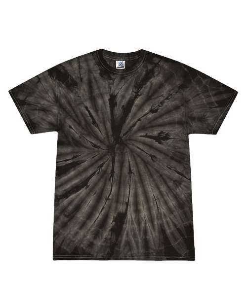 Colortone Youth Multi-Color Tie-Dyed T-Shirt 1000Y - Spider Black