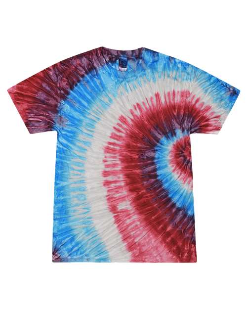 Colortone Youth Multi-Color Tie-Dyed T-Shirt 1000Y - Fire Cracker