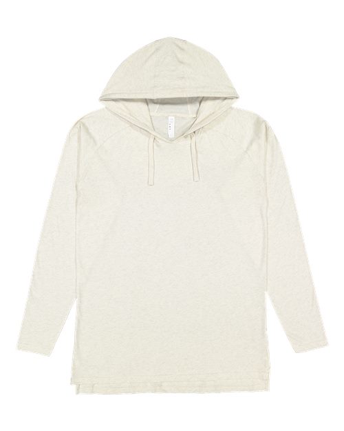LAT Men's Fine Jersey Hooded Long Sleeve Raglan T-Shirt 6917