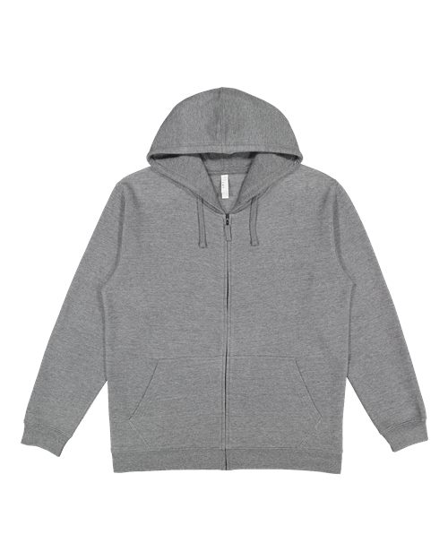 LAT Unisex Full-Zip Fleece Hoodie Sweatshirt 6927