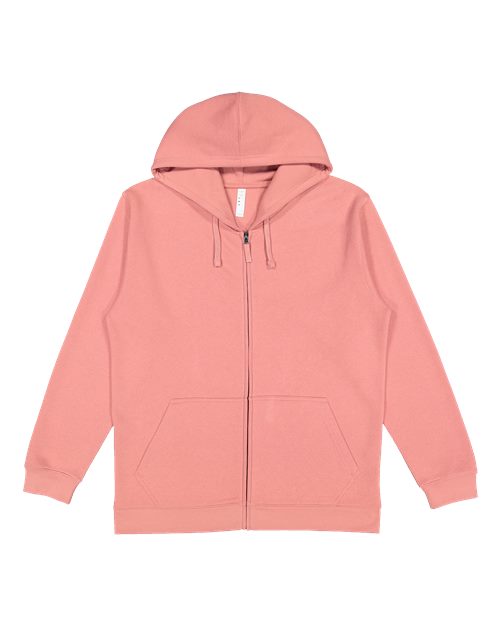 LAT Unisex Full-Zip Fleece Hoodie Sweatshirt 6927