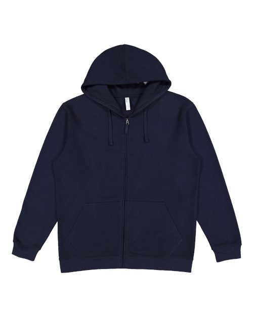 LAT Unisex Full-Zip Fleece Hoodie Sweatshirt 6927