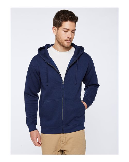 LAT Unisex Full-Zip Fleece Hoodie Sweatshirt 6927