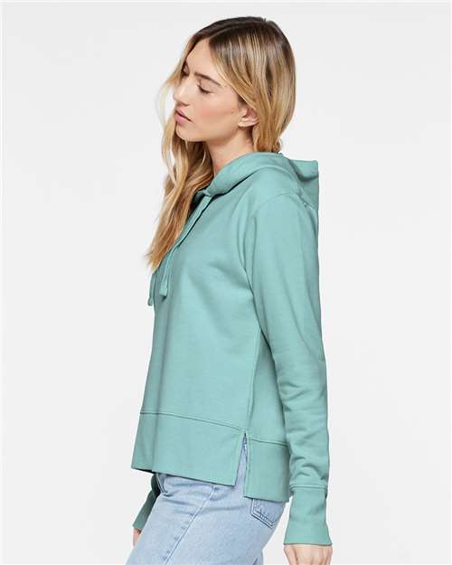 LAT Women's Vintage Wash Hoodie Sweatshirt 3536