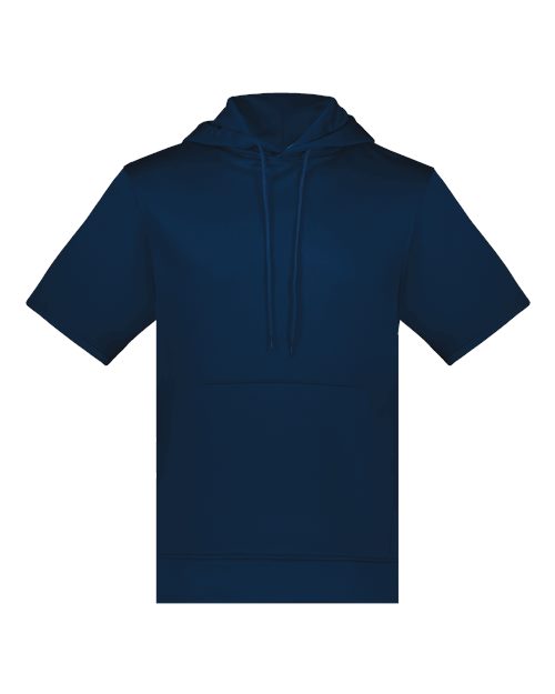 Augusta Sportswear Unisex Fleece Short Sleeve Hooded Pullover 6871