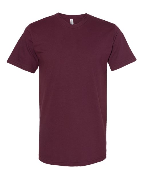 American Apparel Unisex Fine Jersey Tee 2001 - Burgundy