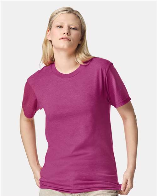 American Apparel Unisex CVC Tee 2001CVC - Heather Super Pink