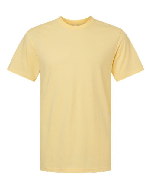American Apparel Unisex CVC Tee 2001CVC - Heather Panna Cotta