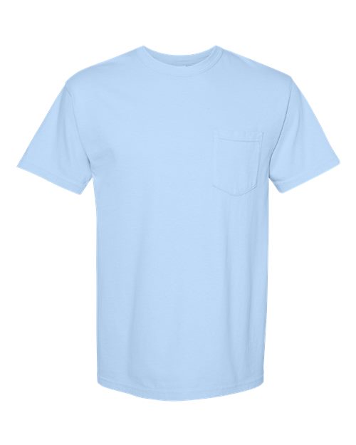 Comfort Colors Unisex Garment-Dyed Heavyweight Pocket T-Shirt 6030 - Hydrangea