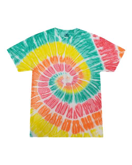 Colortone Youth Multi-Color Tie-Dyed T-Shirt 1000Y - Citrus