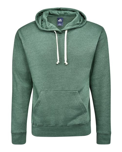 J. America Men's Triblend Fleece Hooded Sweatshirt 8871 - Balsam Triblend