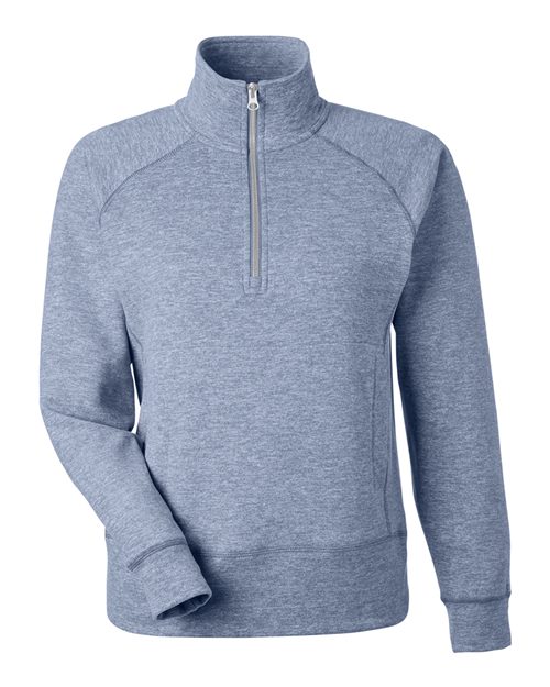 J. America Women's Electric Fleece Quarter-Zip Sweatshirt 8743