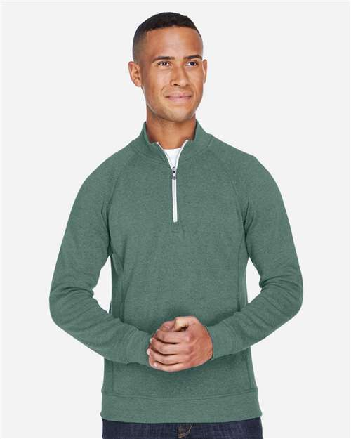 J. America Men's Triblend Quarter-Zip Sweatshirt 8869
