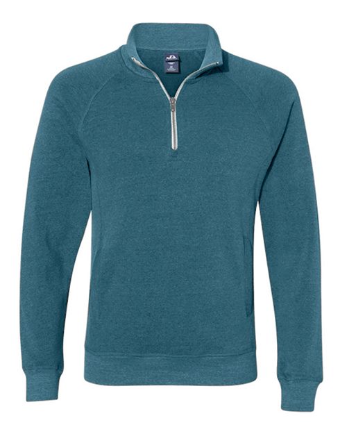 J. America Men's Triblend Quarter-Zip Sweatshirt 8869