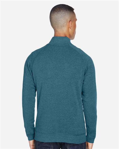 J. America Men's Triblend Quarter-Zip Sweatshirt 8869
