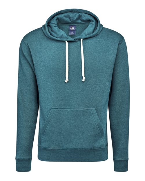 J. America Men's Triblend Fleece Hooded Sweatshirt 8871 - Storm Triblend