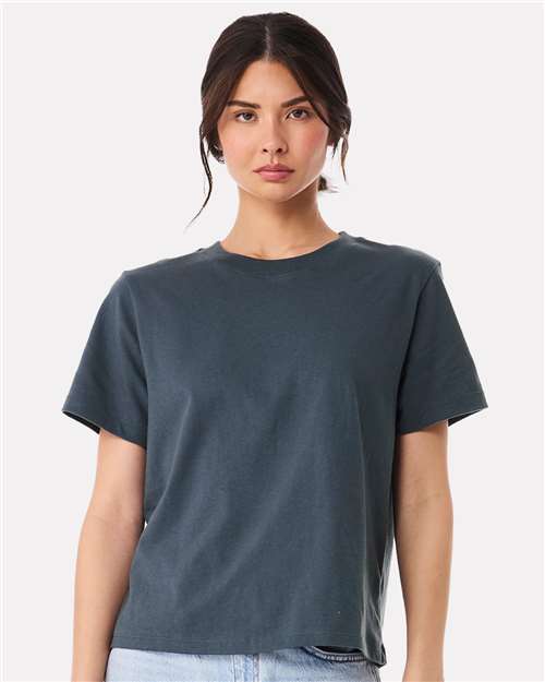 BELLA + CANVAS Women's 6 oz Heavyweight Tee 6110 - Vintage Navy