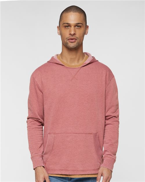 LAT Unisex Vintage Wash Fleece Hoodie Sweatshirt 6936