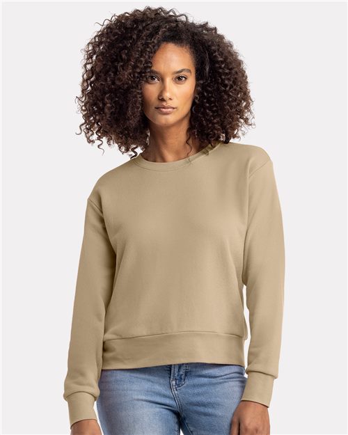 Next Level Women's Laguna Sueded Crewneck Sweatshirt 9084