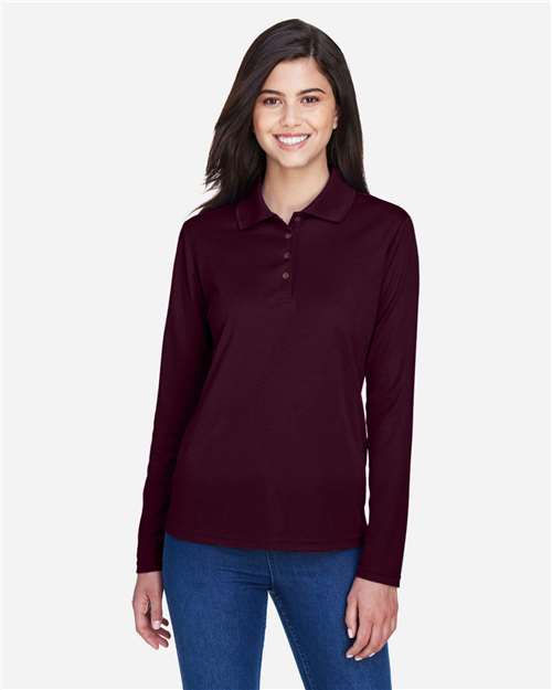 CORE365 Women's Pinnacle Performance Long Sleeve Piqué Polo 78192