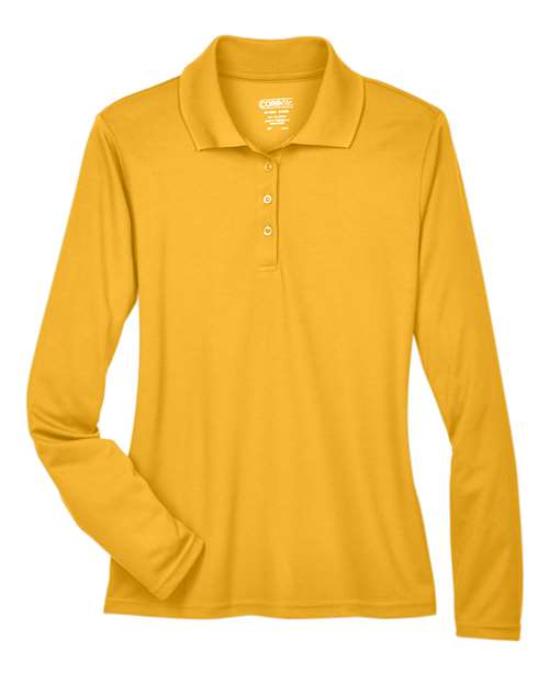 CORE365 Women's Pinnacle Performance Long Sleeve Piqué Polo 78192
