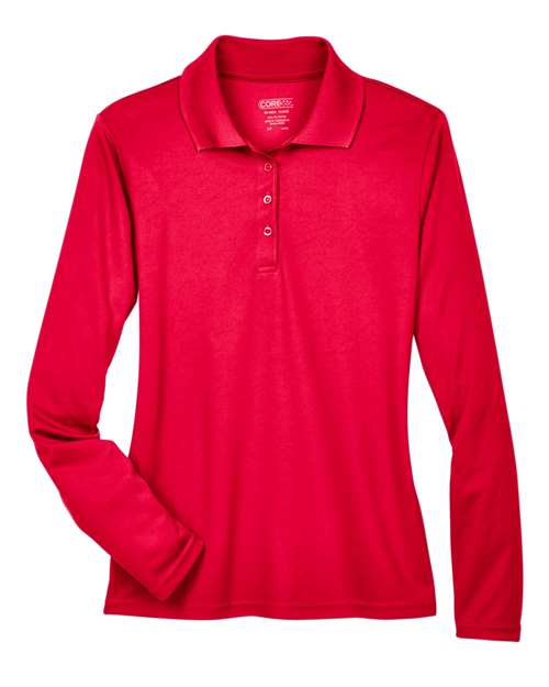 CORE365 Women's Pinnacle Performance Long Sleeve Piqué Polo 78192