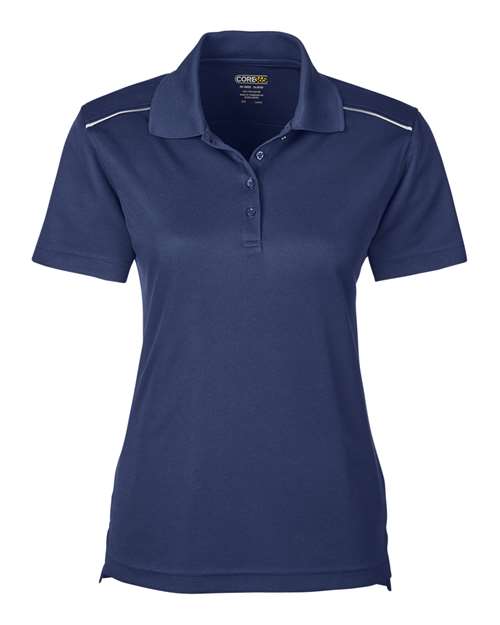 CORE365 Women's Radiant Performance Piqué Polo with Reflective Piping 78181R