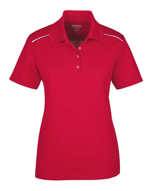 CORE365 Women's Radiant Performance Piqué Polo with Reflective Piping 78181R